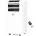 HOMCOM 8000 BTU Portable Air Conditioner, Built-in Cool, Dehumidifier, Fan Modes, With Remote Controller, LED Display, White_voghion.com