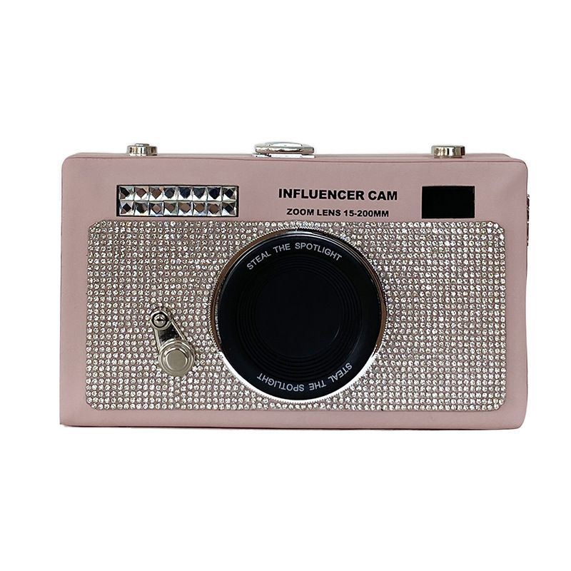 Borsa a tracolla, stile retrò, tridimensionale, per fotocamera, nuova, creativa, alla moda, con tracolla, personalità, squisita, piccola borsa quadrata._voghion.com