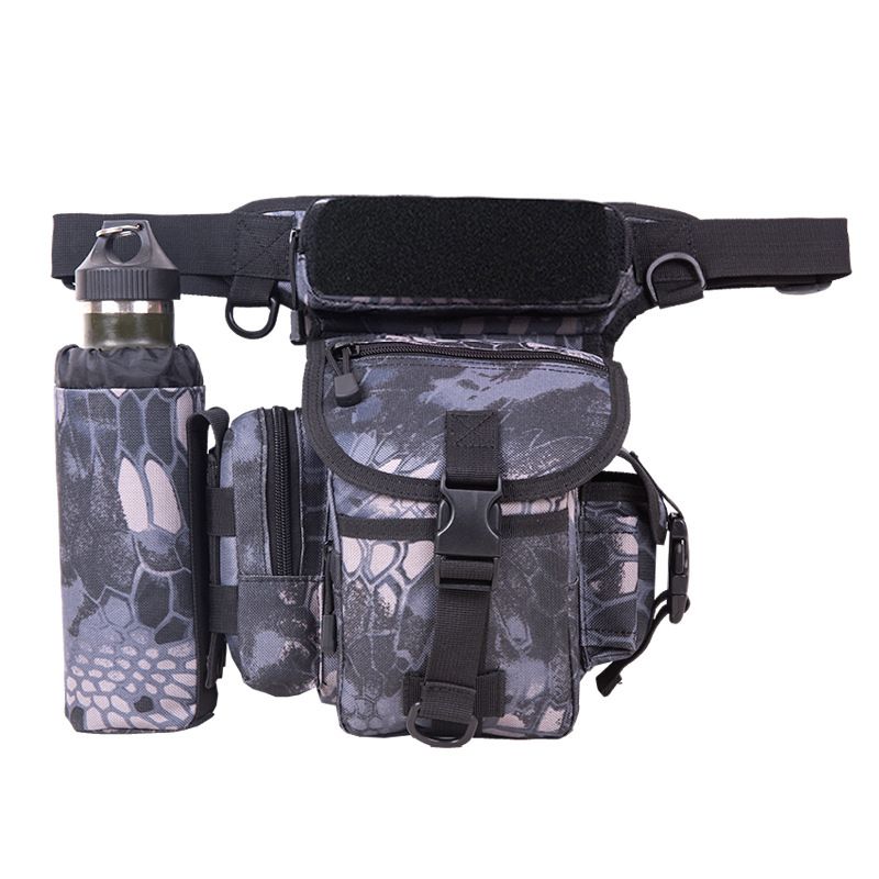 Sac de taille de cuisse de ventilateur militaire multifonctionnel imperméable tactique et de jambe de sports imperméables de cyclisme en plein air_voghion.com