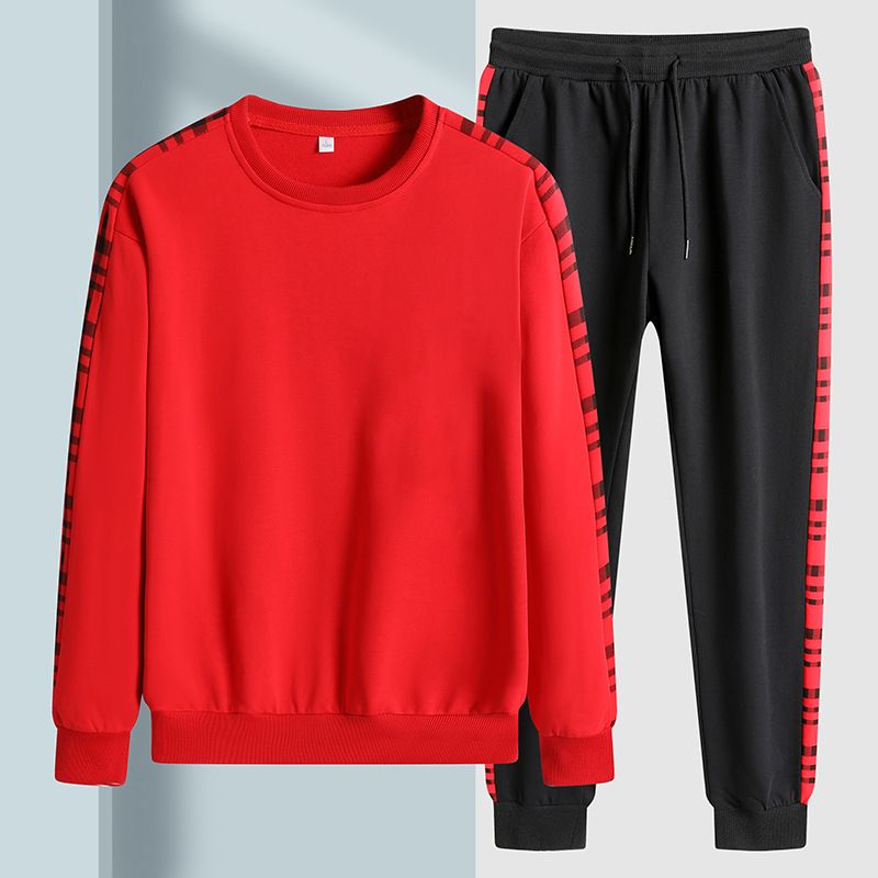 Men's sports suits, new styles in spring autumn, stylish and handsome, plus-size sweaters, casual trendy men's clothing_voghion.com