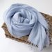 Pure Linen Thin Solid Color Multi color Fresh and Elegant Beach Scarf Women's Versatile Sunscreen Shawl_voghion.com