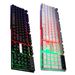 Farfi Keyboard Colorful Backlight Plug and Play ABS 104 Keys Rainbow Keyboards for Computer_voghion.com