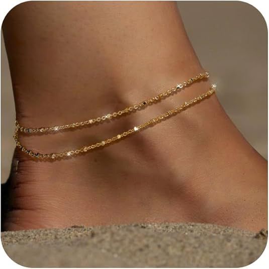Cavigliera in titanio per uomo, personalità semplice ed elegante, catena cubana resistente alla luce, gioielli con catena in acciaio inossidabile e alluminio_voghion.com