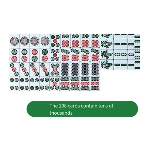 Spielsteine für das Spielen zu Hause, mittelgroß, Sichuan 108, Guangdong Mahjong 136, Mittelklasse, erstes Level, 40 42 # 44_voghion.com