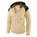 Männerkleeder Faarfpassend Kontrastfaarf Moud Pullover Männer Casual Sport Kapuzentop_voghion.com