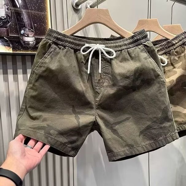 Men's Clothing Quick Drying Overalls Youth Drawstring Three Four Points_voghion.com