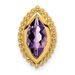 14k Marquise Amethyst Chain Slide_voghion.com