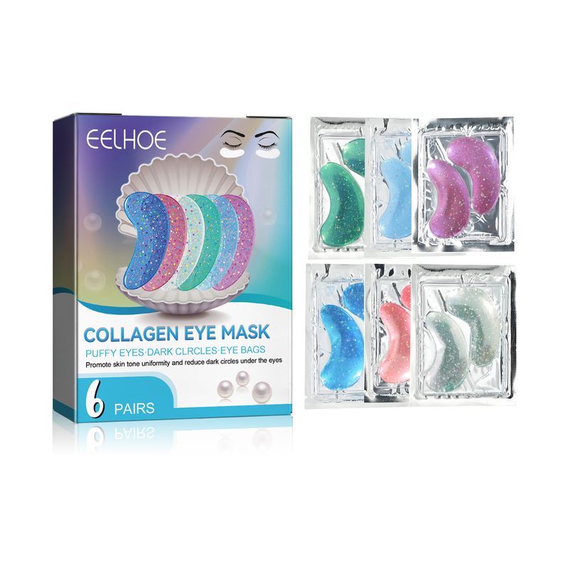 EELHOE Collagen Eye Mask Removes Fine Lines And Dark Circles Hydrating And Firming Lift Crystal Eye Mask_voghion.com