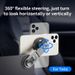 Support pour téléphone de voiture Magsafe aspiration magnétique pliant fixe navigation voiture en alliage d'aluminium support rotatif à 360 degrés_voghion.com