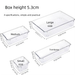 Cross-border 25-piece Transparent Plastic Desktop Drawer Box For Bathroom, Bedroom, Office, Kitchen Multi-functional_voghion.com