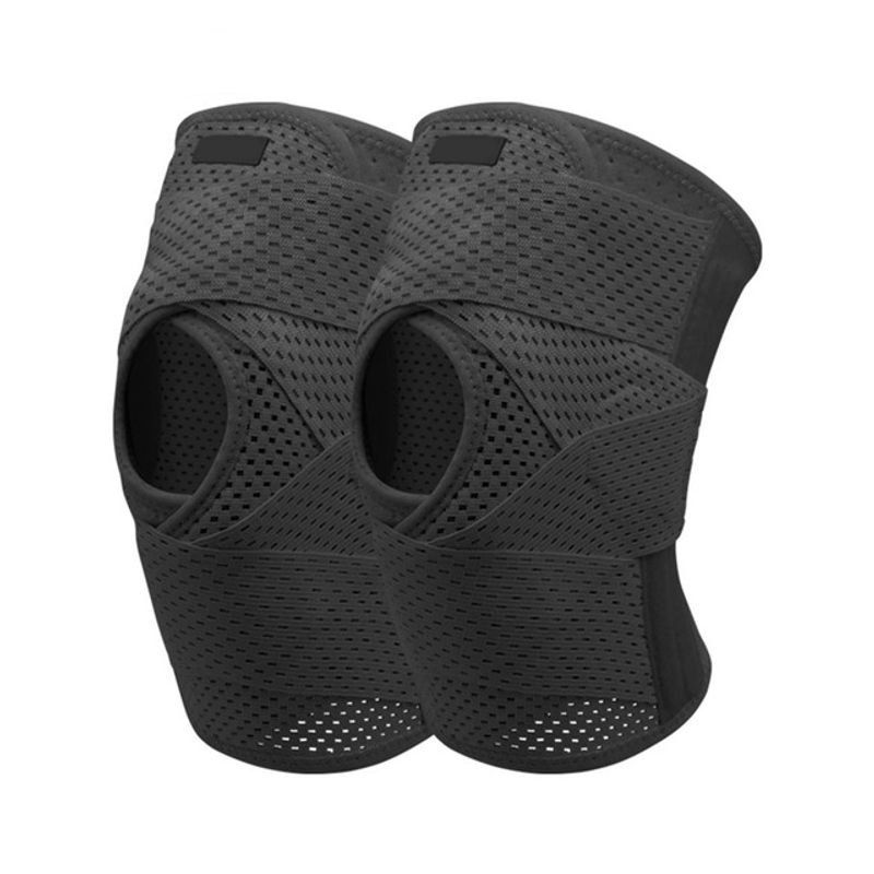 Bein- und Kniestütze, Kniepackung, elastische Kniebandage, Band für Fahrrad, Wandern, Laufen, Fitness-Klammer, Fitness-Unterstützung, Patella-Band_voghion.com