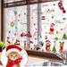 Home & Garden new static film cat cartoon Christmas hat Christmas window glass sticker glass sticker_voghion.com