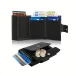 RFID Mini Mens Wallet Automatic Pop-up Card Holder With Coin Pocket 250701_voghion.com