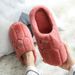New Winter Home Women Shoes Cotton Men Warm Plush Slides Indoor Bedroom Non-Slip Floor Slippers_voghion.com