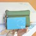New Style Solid Color Women's Mini Coin Purse Soft Surface Fashionable Cute Small Card Holder Simple Fashion Fresh Key_voghion.com
