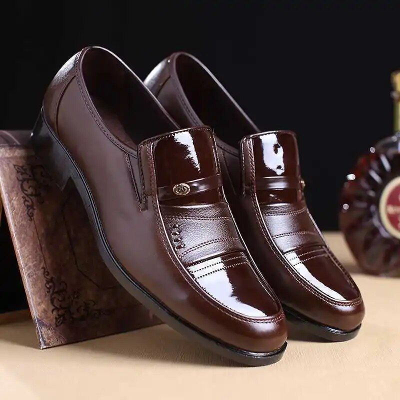Oxford for Formal Fashion Round Toe Business Wedding Dress Shoes Designer Men Loafers_voghion.com