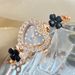 New Style Diamond-Encrusted Four-Leaf Clover Heart Dial Colorful Bracelet Heart-Shaped Women's Fashion Watch_voghion.com