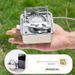 Outdoor Cookware Camping Mini Small Portable Folding Stove Square Picnic Butane_voghion.com