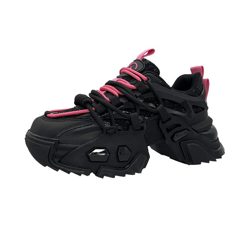 Meita European Station Mecha Daddy Schoenen Met Dikke Zolen Dames S Zomer Nieuwe Verhoogde Sport All Match Sportschoenen_voghion.com
