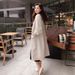 Autumn Winter 2021 New Sweater Long Coat Elegant Solid Color Outerwear Shawl Knitted Cardigan Women's Trendy_voghion.com