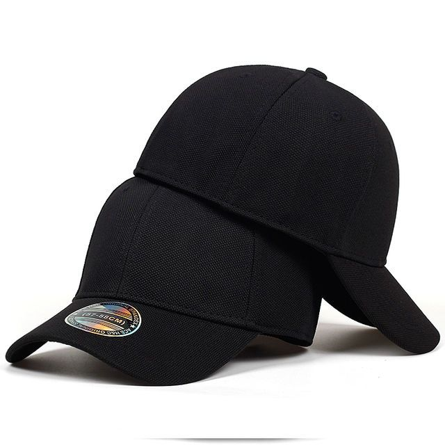 Hat for men, hard top, big head, spring and summer, elastic back sealing, baseball cap for men, Korean version, trendy_voghion.com