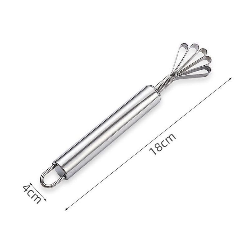 Raschietto e spremi-polpa in acciaio inox per cocco - Strumento da cucina multiuso per grattugiare il cocco, rimuovendo squame e semi._voghion.com