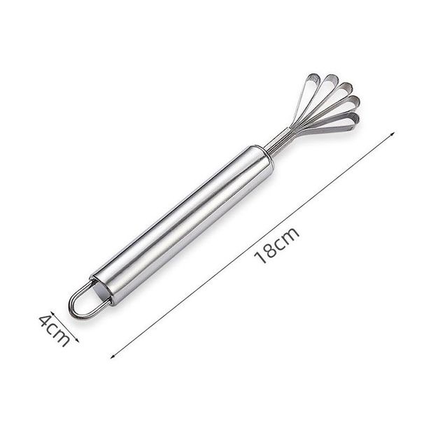 Raschietto e spremi-polpa in acciaio inox per cocco - Strumento da cucina multiuso per grattugiare il cocco, rimuovendo squame e semi._voghion.com