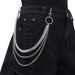 Trendy Personalisierte Hip-Hop Metallringkette, Modischer Punk-Stil, Coole Und Schöne Mehrschichtige Hosenkette Taille_voghion.com