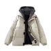 Plus Size Two-Piece Jacket For Men Winter Loose Casual Thickened Fleece Cotton Coat With Hood_voghion.com