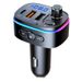 Bluetooth 5.0 FM Transmitter MP3 Player U Disk Music Car Charger Type-C PD QC3.0 Fast Charging 7 Color Ambient Light_voghion.com