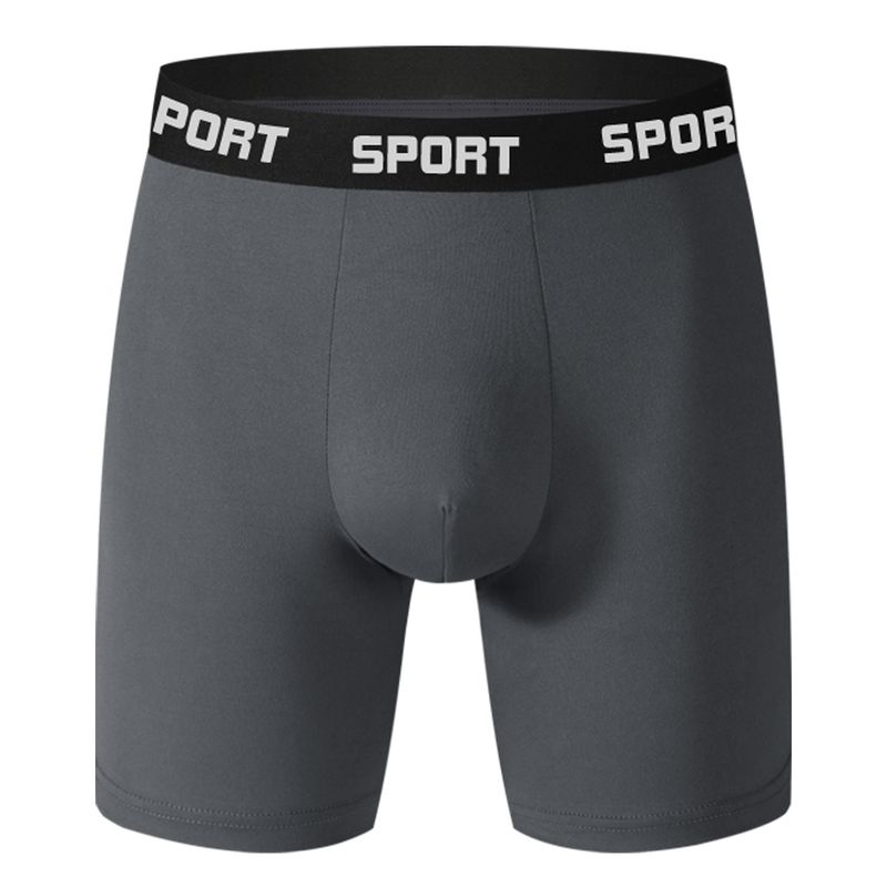 Herrenunterwäsche, elastische Sport-Boxershorts mit mittlerer Taille_voghion.com