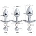 Plug anale in metallo con collare a catena, massaggiatore per la prostata, guinzaglio Bdsm, giochi per adulti, stimolatore erotico per il sesso_voghion.com