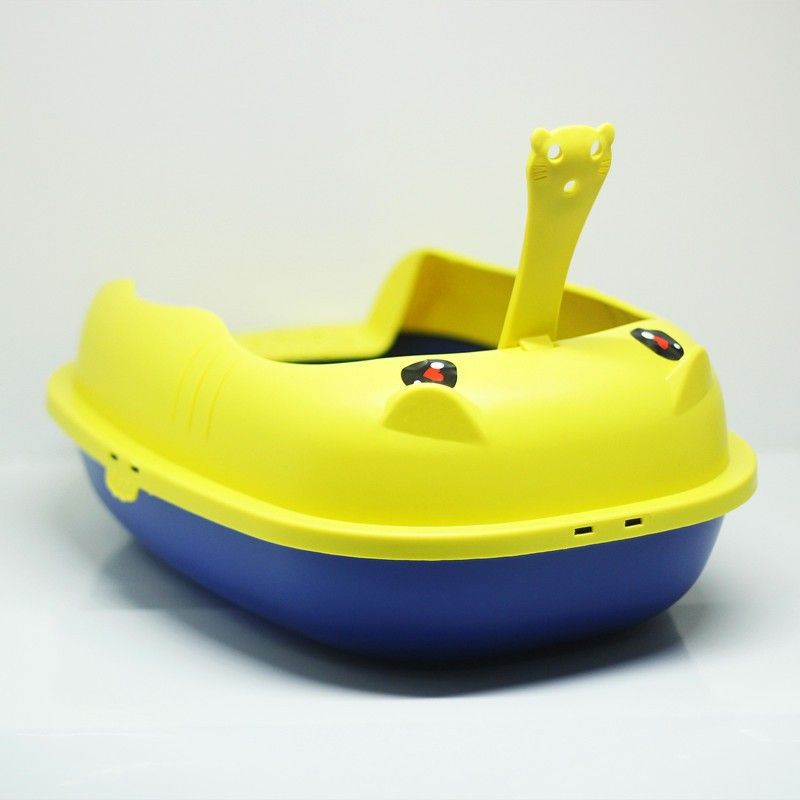 HOLLE KITTY Pet Toilet Anti Splash Non Sanding Semi Enclosed Cat Litter Basin Cat Supplies_voghion.com