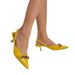 Women's Shoes summer new foreign trade large size pointed stilettos mid heel pointed single shoes for women_voghion.com