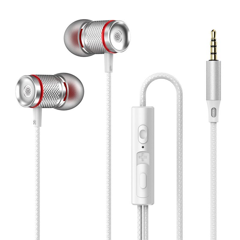 New Digital Decoding Type-C Flat Metal In-Ear Headphones 3.5MM Round Bass Earbuds_voghion.com