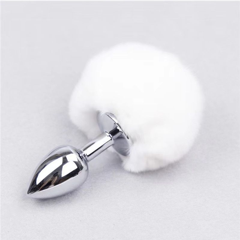 Dispositivo SM con coda di coniglio e palla di pelo, giocattoli sessuali alternativi, plug anale con camera posteriore_voghion.com