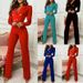 Women's new long-sleeved slim professional Jumpsuits_voghion.com
