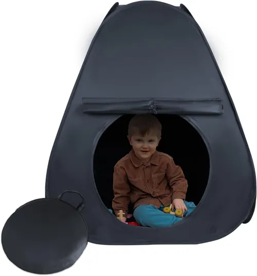 Cwsk Sensorzelt Fir Kanner - Berouegend Hideout Mat CPC Zertifizéierung, Zesummeklappbar Pop-Up Quiet Nest Fir ADHD, Autismus & SPD (Klassesall, Reesen, Schlofkummer)_voghion.com