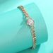 S Sier Moissanite Classic Single Bubble 50 Points 1 Carat Simple Fashion Dia Bracelet Rose Gold Plated_voghion.com