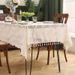 Summer New Tulip Jacquard Tablecloth Beige Lace Tablecloth Literary High End Dining Table Desk_voghion.com