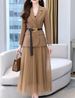 Women's High-end Temperament Slim Fit 2024 Autumn Fashionable Waist Small Suit Mesh Skirt Two-piece Set_voghion.com