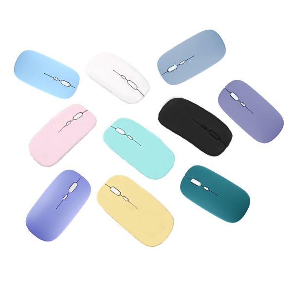 Nieuwe Candy Color draadloze oplaadfunctie voor Bluetooth USB desktopcomputers en laptops met 2.4 dempen en dubbele modus muis_voghion.com