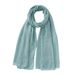 Cross Border Solid Color Malay Long Scarf Monochrome Bubble Scarf Pearl Chiffon Women's Scarf Headscarf Hijab Factory Direct Sales_voghion.com