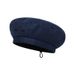 Trendy Ins For Men And Women, Artistic Beret, Solid Color Painter Hat, Adjustable Drawstring Navy Hat_voghion.com