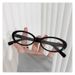 New Anti-blue Light Ladies Korean Style No Makeup Large Square Frame Large Face Slimming Glasses Frame With Degrees_voghion.com