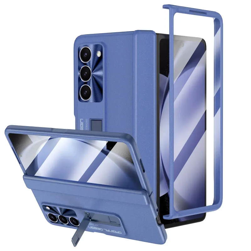 Θήκη Deluxe Full Coverage HD Protective Film Matte Hinge με Stand και Στήριγμα για Samsung Galaxy Z Fold 5 5G_voghion.com