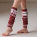 Voyage Autum Witer New Retro Fair Isle Sowflake Dot Kitted Thickeed Warm Leg Warmers With Sow Boots Slouch Socks For_voghion.com