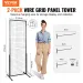 VEVOR 2' X 5.6' Grid Wall Panels Tower, 2 Packs Wire Gridwall Display Racks With T-Base Floorstanding, Double Side Gridwall Panels For Art Craft Sho_voghion.com