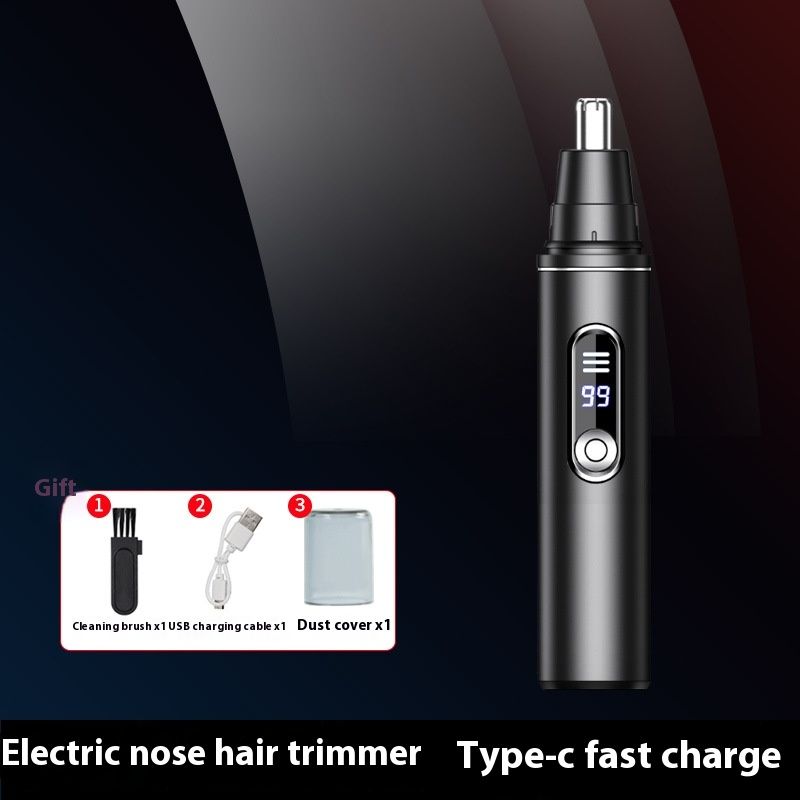 Trimmer electric Mașină de tuns reîncărcabilă pentru bărbați pentru curățarea nărilor, răzuirea și repararea părului din nas_voghion.com