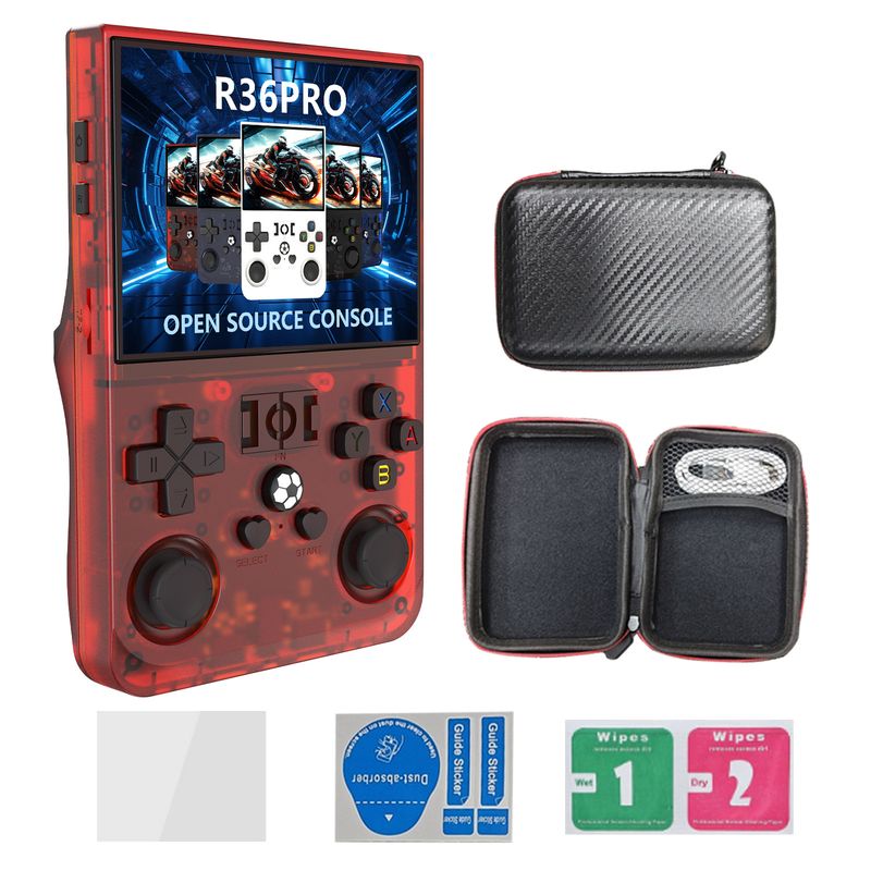 R36sPRO Oyun Konsolu 3,5 inç Açık Kaynaklı Elde Taşınabilir Nostaljik PS1 Klasik GBA Arcade Makinesi_voghion.com